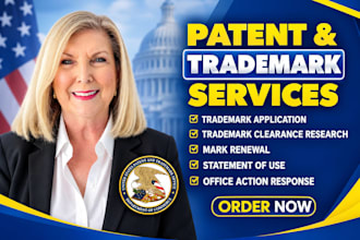 file your trade mark, patent, trademark search, sou renewal and office action