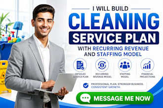 build cleaning service plan with recurring revenue and staffing mode