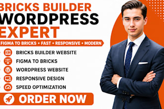 design bricks builder website, figma to bricks builder using wordpress website