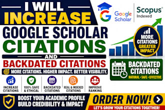 increase google scholar citations and backdated citations