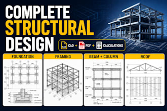 residential structural plans foundation framing beam column roof permit drawings