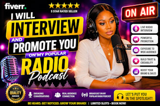 interview and promote you on my popular radio podcast