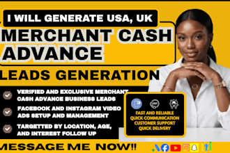 exclusive merchant cash advance leads, business loan, mca leads,  google ads