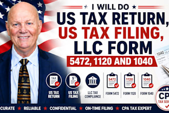 do US tax return, US tax filing, llc form 5472, 1120 and 1040