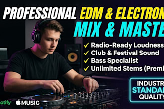 mix and master electronic music, edm, dubstep, pop music