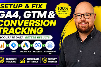 setup, fix google analytics4, ads conversion tracking, ga4, gtm, tag manager