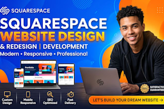 build squarespace website design squarespace website redesign web development