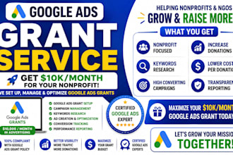 manage and optimize google ads grants for nonprofits
