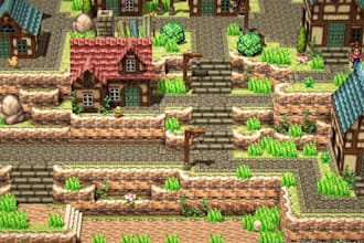 create custom pixel art tileset and tilemap for your game