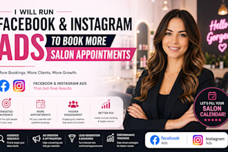 run facebook and instagram ads to book more salon appointments