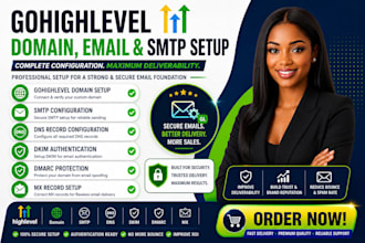 setup gohighlevel domain email SMTP dns record configuration, dkim, dmarc, mx