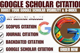 increase and backdate your google scholar citations in high indexed journals