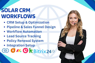 setup solar CRM workflow zoho crm freshsales monday crm bitrix24 copper crm keap
