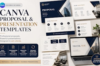 create editable canva proposal and presentation templates