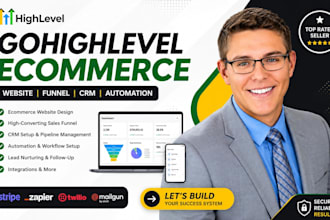 build your gohighlevel ecommerce funnel, CRM and automation