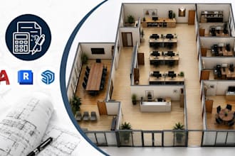 design accounting office floor plans, workspace layout, cad drawings