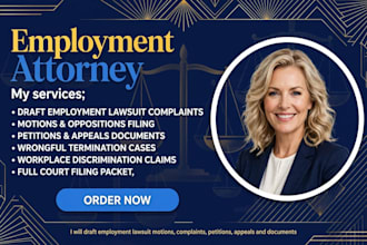be your civil attorney in california and write lawsuits, appeals,motions,petions