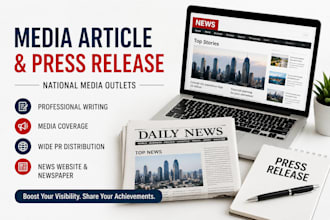 write and publish media coverage for eb1a eb2 niw