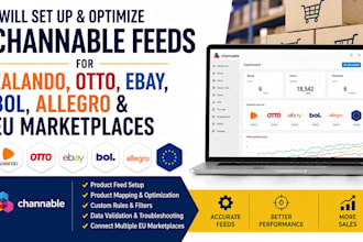 set up channable feeds for zalando otto ebay bol allegro and eu marketplaces