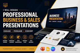 design professional business and sales presentations