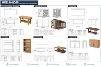 create 2d 3d diy woodworking, chicken coop, furniture and carpentry drawing