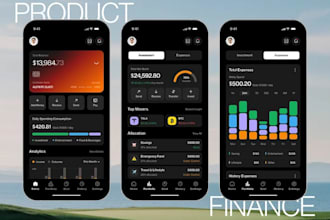 develop personal finance app, crownfunding app, insurance app, financial banking