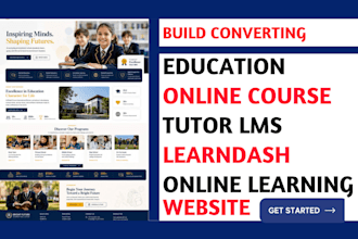 education website, online course tutor lms student learndash learning website