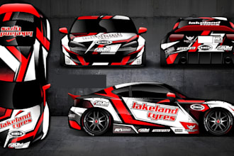 design racing car wrap, rally car wrap, itasha graphics and custom race graphics