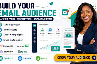 convertkit kit landing page mailerlite beehiiv newsletter brevo email marketing
