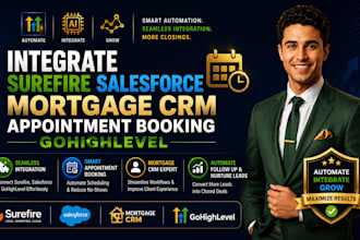 integrate surefire salesforce jungo mortgage crm appointment booking gohighlevel