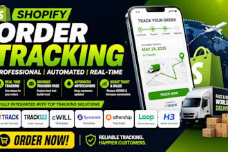 setup shopify order tracking 17track track123 cwill synctrack aftership loop h3