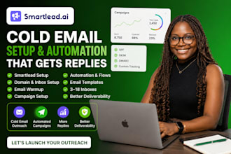 setup smartlead for cold email outreach, email warmup and lead generation