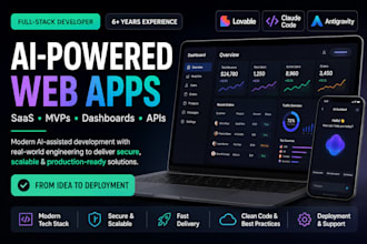 ai saas mvp web app using lovable, claude code, antigravity