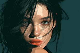 draw high quality vector portraits