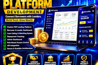 build custom p2p lending platform with admin dashboard