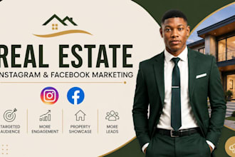 manage instagram facebook marketing for real estate businesses