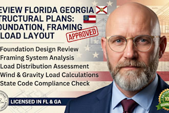 review florida georgia structural plans foundation framing and load layout