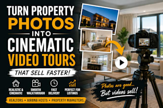 create cinematic ai real estate drone walkthrough home tour property list video