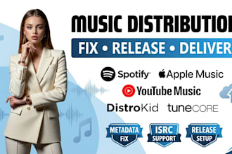 fix music metadata, isrc errors and distribute your music to all digital store