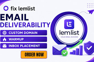 fix lemlist email deliverability custom domain warmup inbox placement