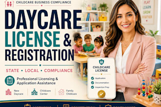 help you with US daycare childcare licensing and registration