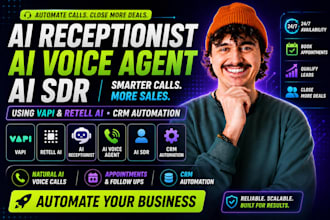 do ai receptionist ai voice agent ai sdr using vapi and retell ai crm automation