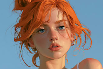 make anime portrait illustration