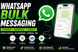 set up whatsapp cloud API bulk messaging marketing automation whatsapp mass dm