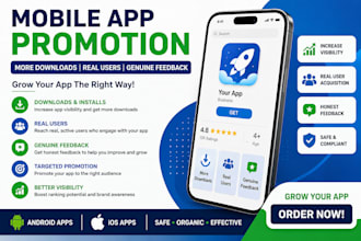do mobile app promotion USA user download install feedback