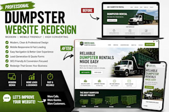 redesign your dumpster rental website