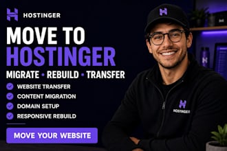 migrate rebuild or transfer your website to hostinger website builder