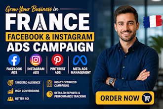 do france facebook ads, meta ads campaign, instagram ads management pintrest ads