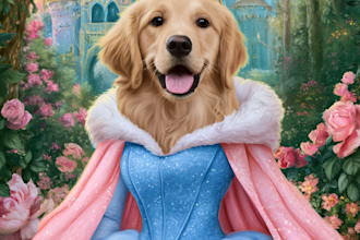 disney princess portrait female focused disney pet portrait