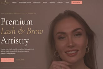 build fix godaddy waxing salon website hostinger esthetician eyelash extension